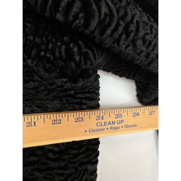 Denim & Co. Womens 1X Black Textured Long Sleeve Zip Front Jacket A03280 - Picture 6 of 7